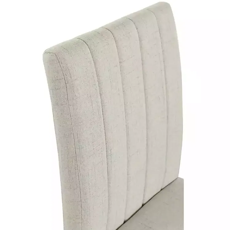 Dining Chairs-Kirklands Home Everly Taupe Upholstered Dining Chairs, Set of 2 Tan