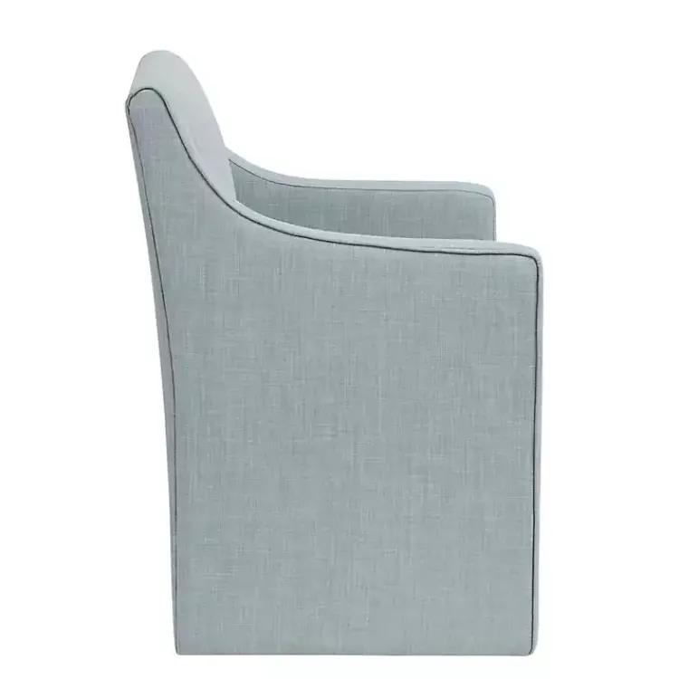Dining Chairs-Kirklands Home Elaine Upholstered Skirted Dining Chair Blue