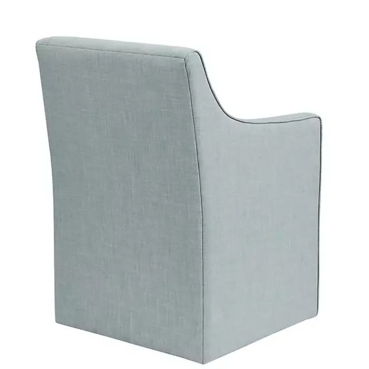 Dining Chairs-Kirklands Home Elaine Upholstered Skirted Dining Chair Blue