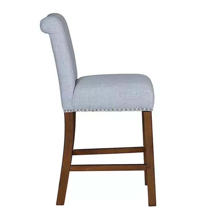 Bar Stools & Counter Height Stools-Kirklands Home Aubrey Upholstered 2-pc. Counter Stool Set Blue