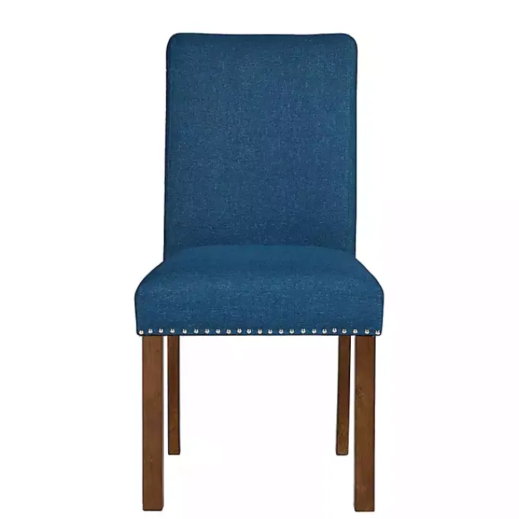 Dining Chairs-Kirklands Home Aubrey Navy Upholstered 2-pc. Dining Chair Set Blue