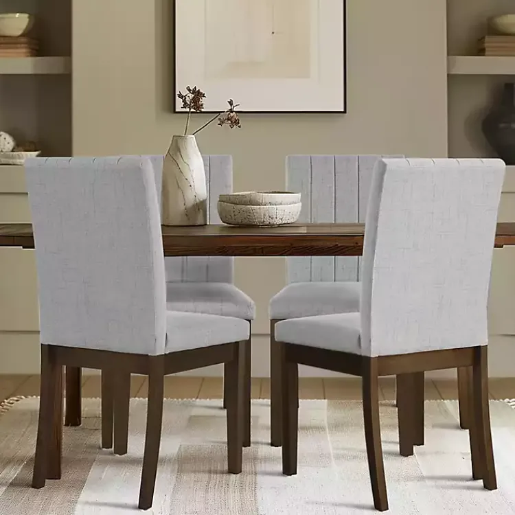 Dining Chairs-Kirklands Home Everly Upholstered Dining Chairs, Set of 2 Gray