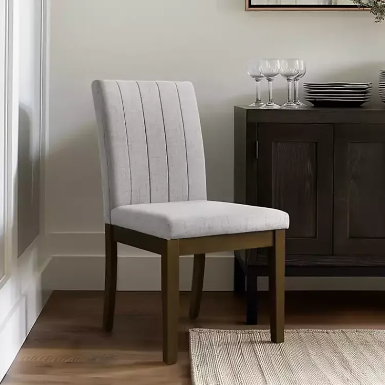 Dining Chairs-Kirklands Home Everly Upholstered Dining Chairs, Set of 2 Gray