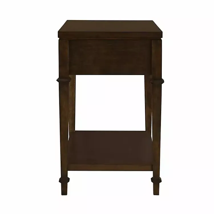Nightstands-Kirklands Home Martha Stewart Dark Wood Nightstand Brown
