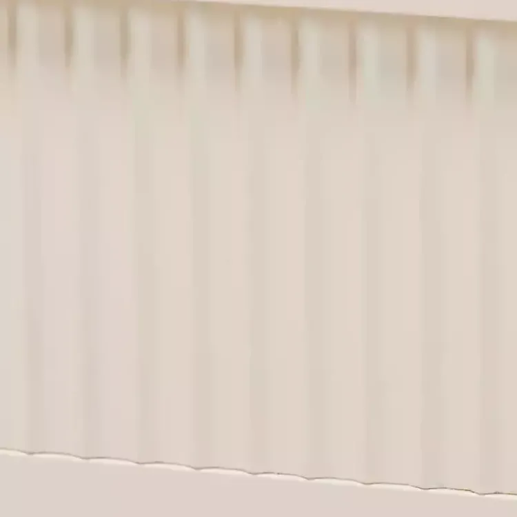 Beds & Headboards-Kirklands Home Wood Fluted Headboard Primrose King Bed Ivory