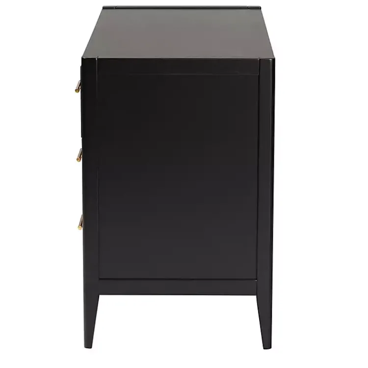 Cabinets & Sideboards-Kirklands Home James 6-Drawer Dresser Black