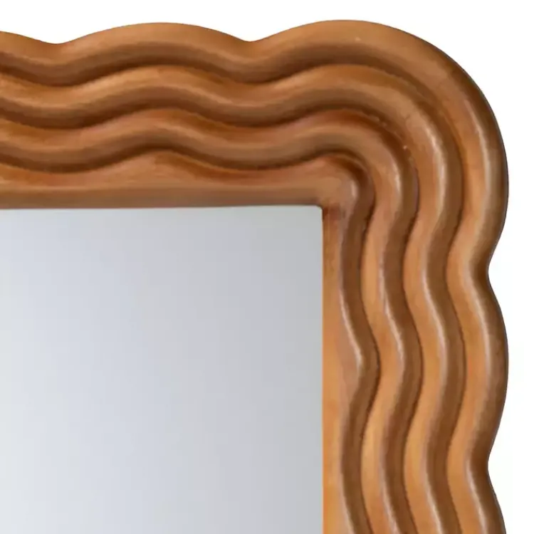 Decorative Mirrors-Kirklands Home Ashely Walnut Brown Wall Mirror