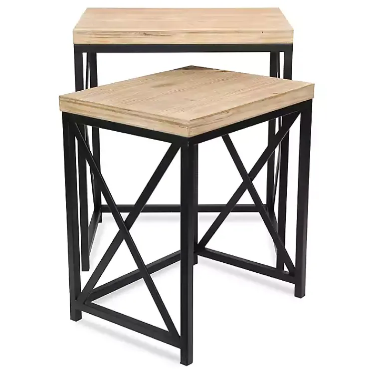 Accent & End Tables-Kirklands Home Briacrest Nesting Accent Tables, Set of 2
