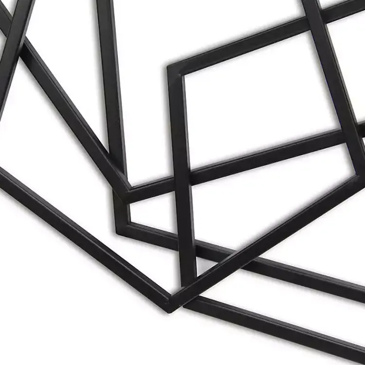 Wall Plaques-Kirklands Home Astraga Pentagon Plaque Black