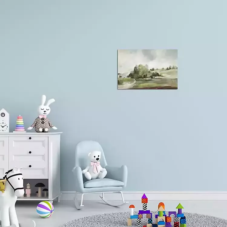 Canvas Art-Kirklands Home Green Country Rood Canvas Art Print