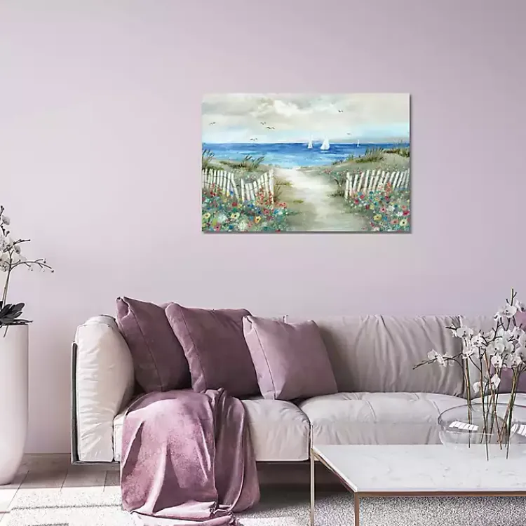 Canvas Art-Kirklands Home Coastal Garden Canvas Art Print