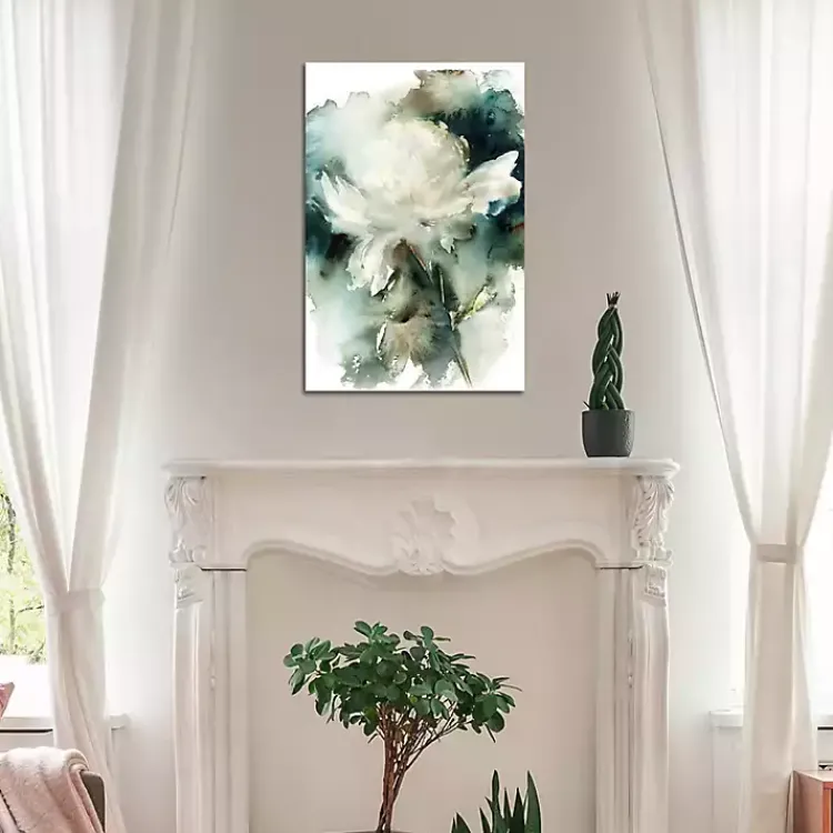 Canvas Art-Kirklands Home Peony Abstract Canvas Art Print White
