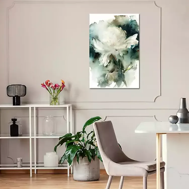 Canvas Art-Kirklands Home Peony Abstract Canvas Art Print White