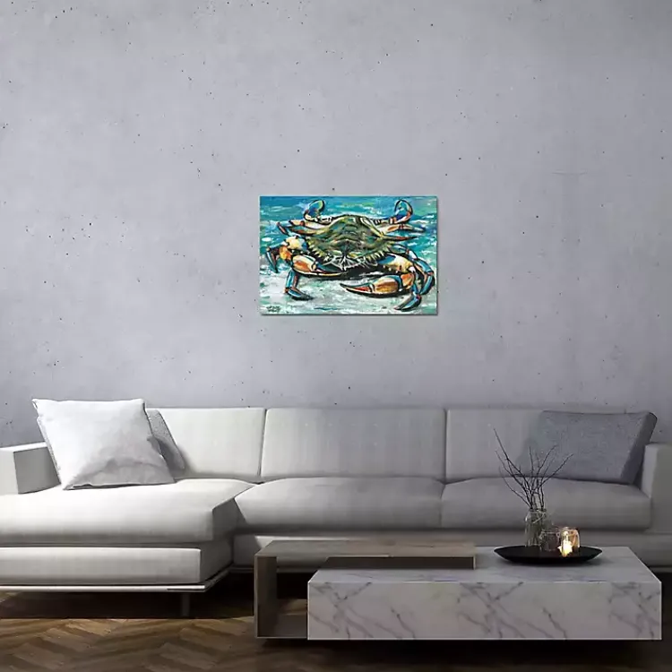 Canvas Art-Kirklands Home Palette Crab Canvas Art Print Blue
