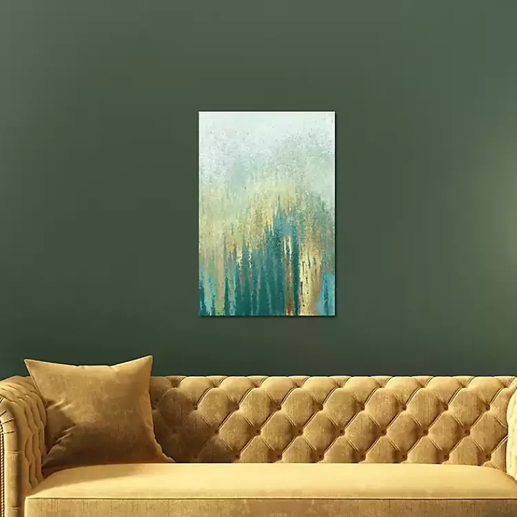 Canvas Art-Kirklands Home Teal Golden Woods Canvas Art Print