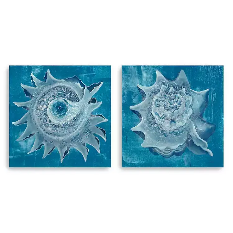 Canvas Art-Kirklands Home Seashore Canvas Art Prints, Set of 2 Blue