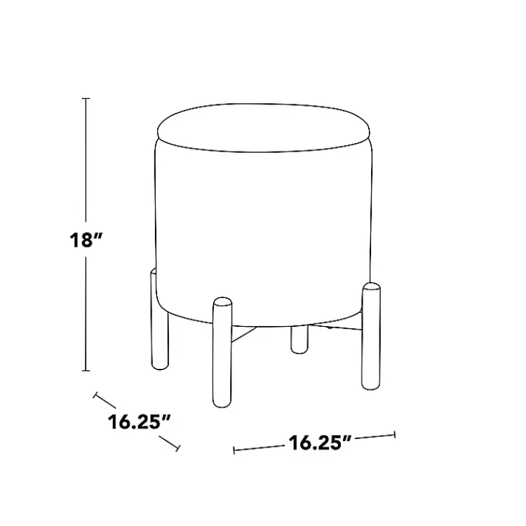 Benches & Ottomans-Kirklands Home Daniella Storage Ottoman White