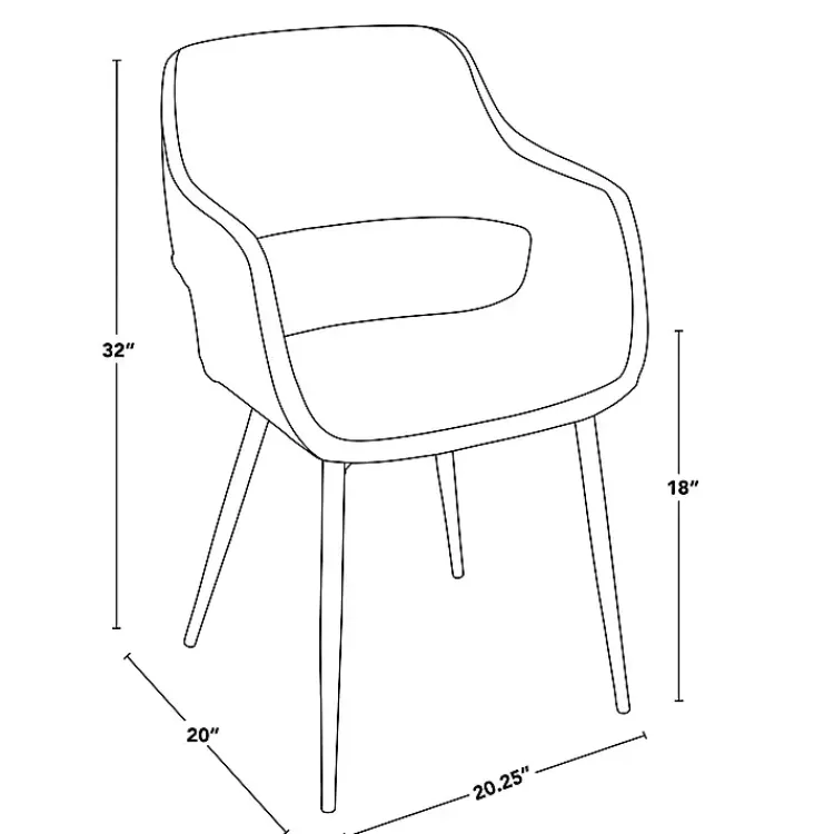 Dining Chairs-Kirklands Home Faux Leather Marge Dining Chairs, Set of 2 Gray