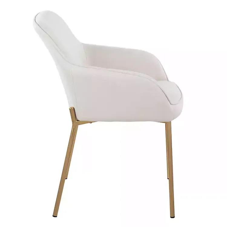 Dining Chairs-Kirklands Home Upholstered Daniella Dining Chairs, Set of 2 Ivory