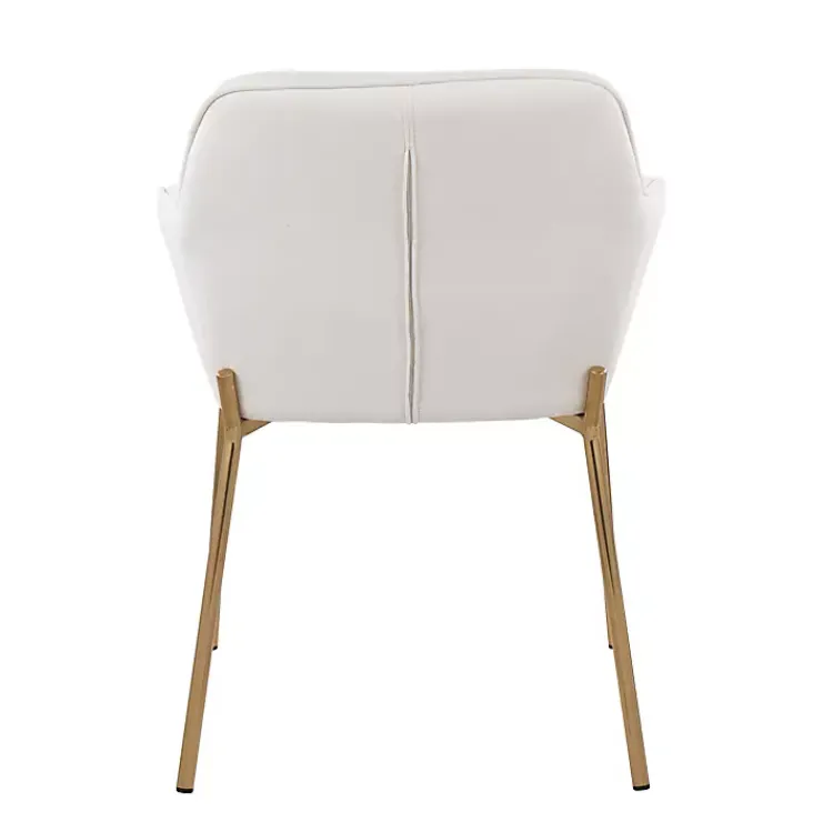 Dining Chairs-Kirklands Home Upholstered Daniella Dining Chairs, Set of 2 Ivory