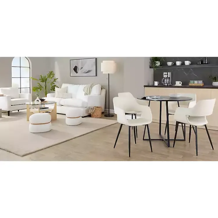 Dining Tables-Kirklands Home Canary Cosmo Round Dining Table Black