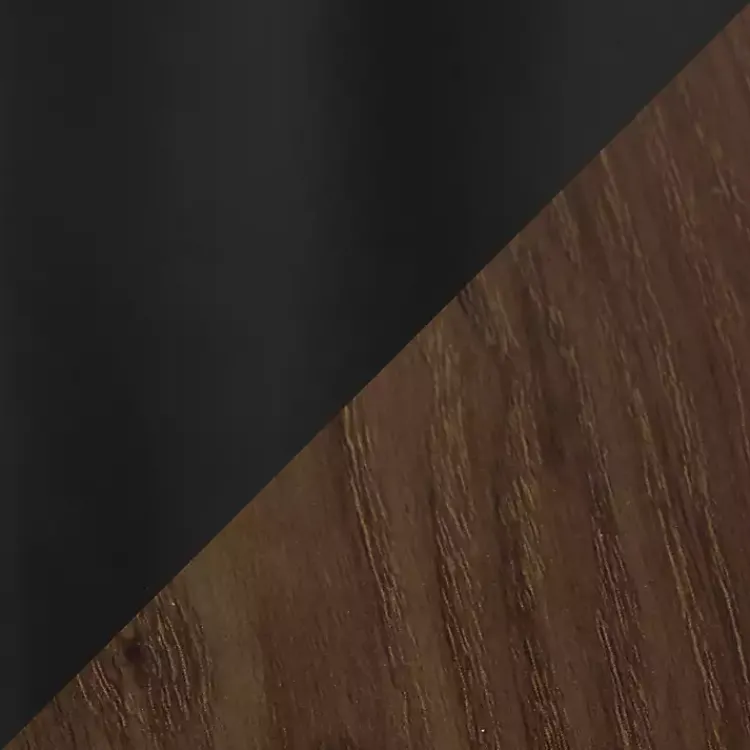 Dining Tables-Kirklands Home Black and Canary Cosmo Round Dining Table Brown