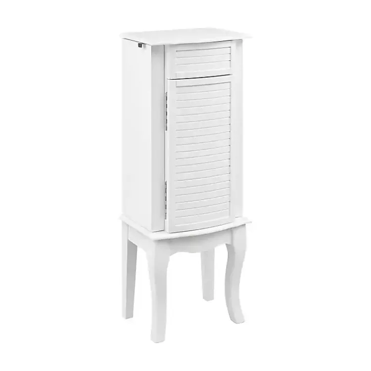 Dressers & Chests-Kirklands Home Wood 4-Drawer Elena Jewelry Armoire White