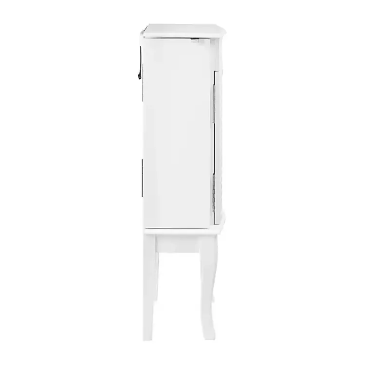 Dressers & Chests-Kirklands Home Wood 4-Drawer Elena Jewelry Armoire White