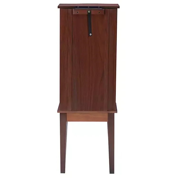 Dressers & Chests-Kirklands Home Walnut Wood 6-Drawer Maddie Jewelry Armoire Brown