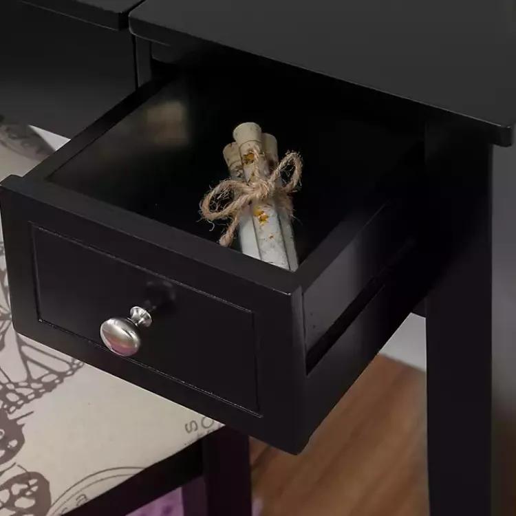 Dressers & Chests-Kirklands Home Virginia Butterfly 2-pc. Vanity Set Black